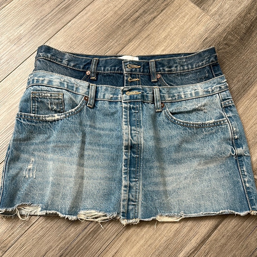 ZARA Denim Mini Skirt